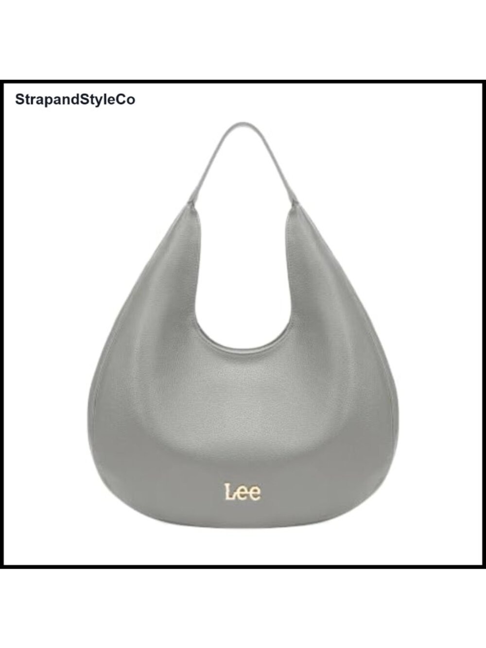 Large Slouchy Vegan Leather Hobo Shoulder Bag Everyday Purse